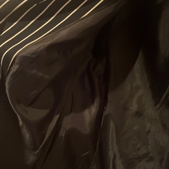 Banana Republic Striped Dark Blue and White Blazer Jacket - Picture 5 of 9